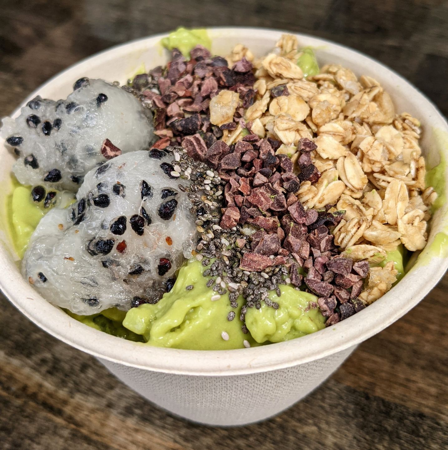 The Planet avocado and matcha smoothie bowl